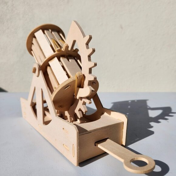 Handmade Leonardo Da Vinci Bombard Cannon History Social Studies Roman Model Cat - Picture 7 of 11